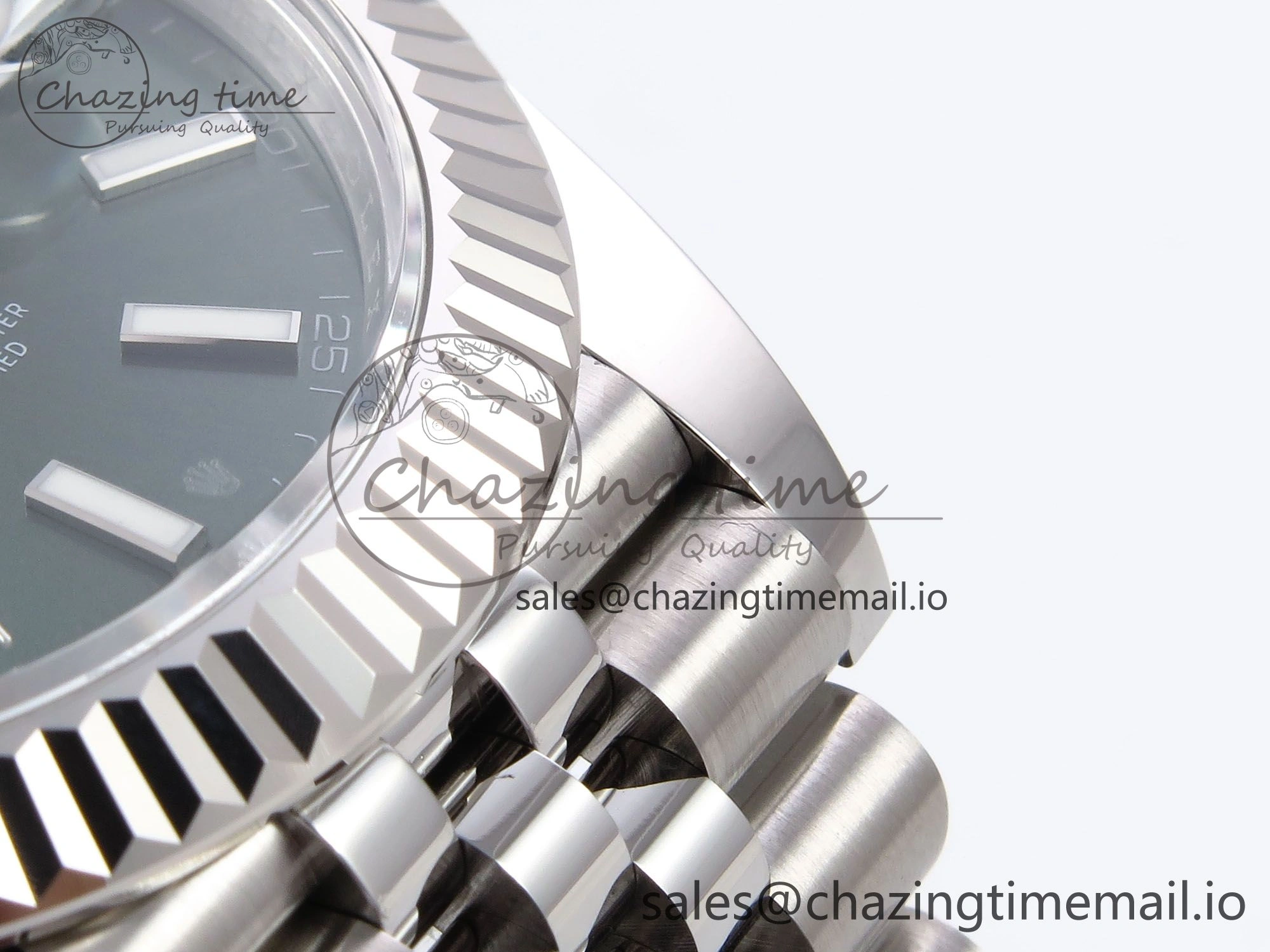 DateJust 41 126334 EWEF Best Edition Green Stick Dial on Jubilee Bracelet A3235