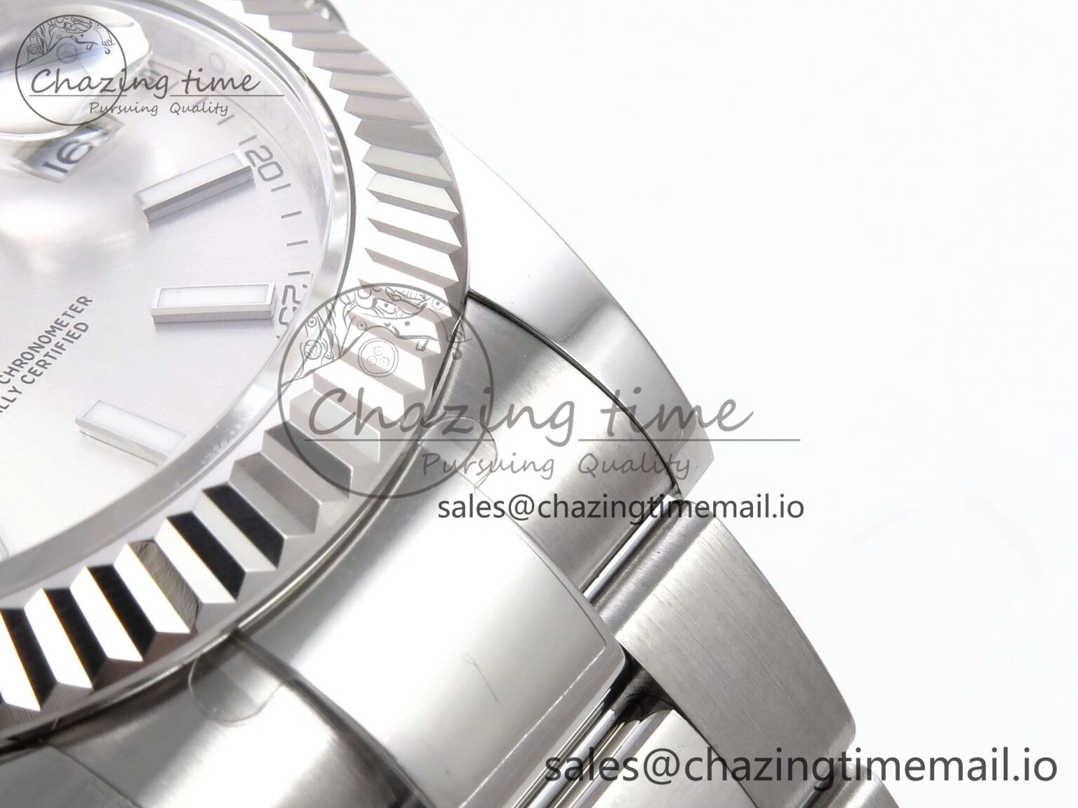 DateJust 41 126334 EWEF Best Edition Silver Stick Dial on Oyster Bracelet A3235