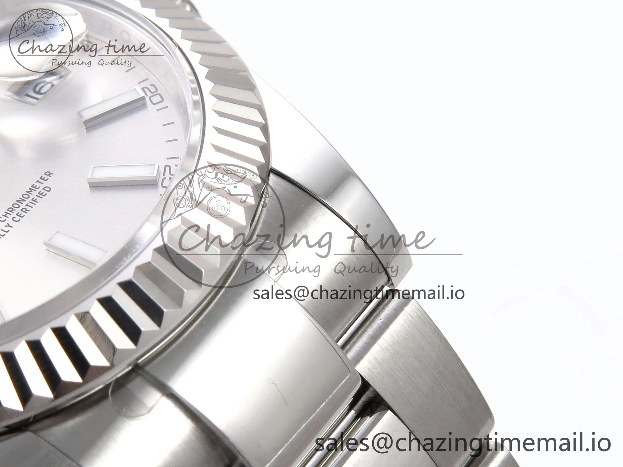 DateJust 41 126334 EWEF Best Edition Silver Stick Dial on Oyster Bracelet A3235