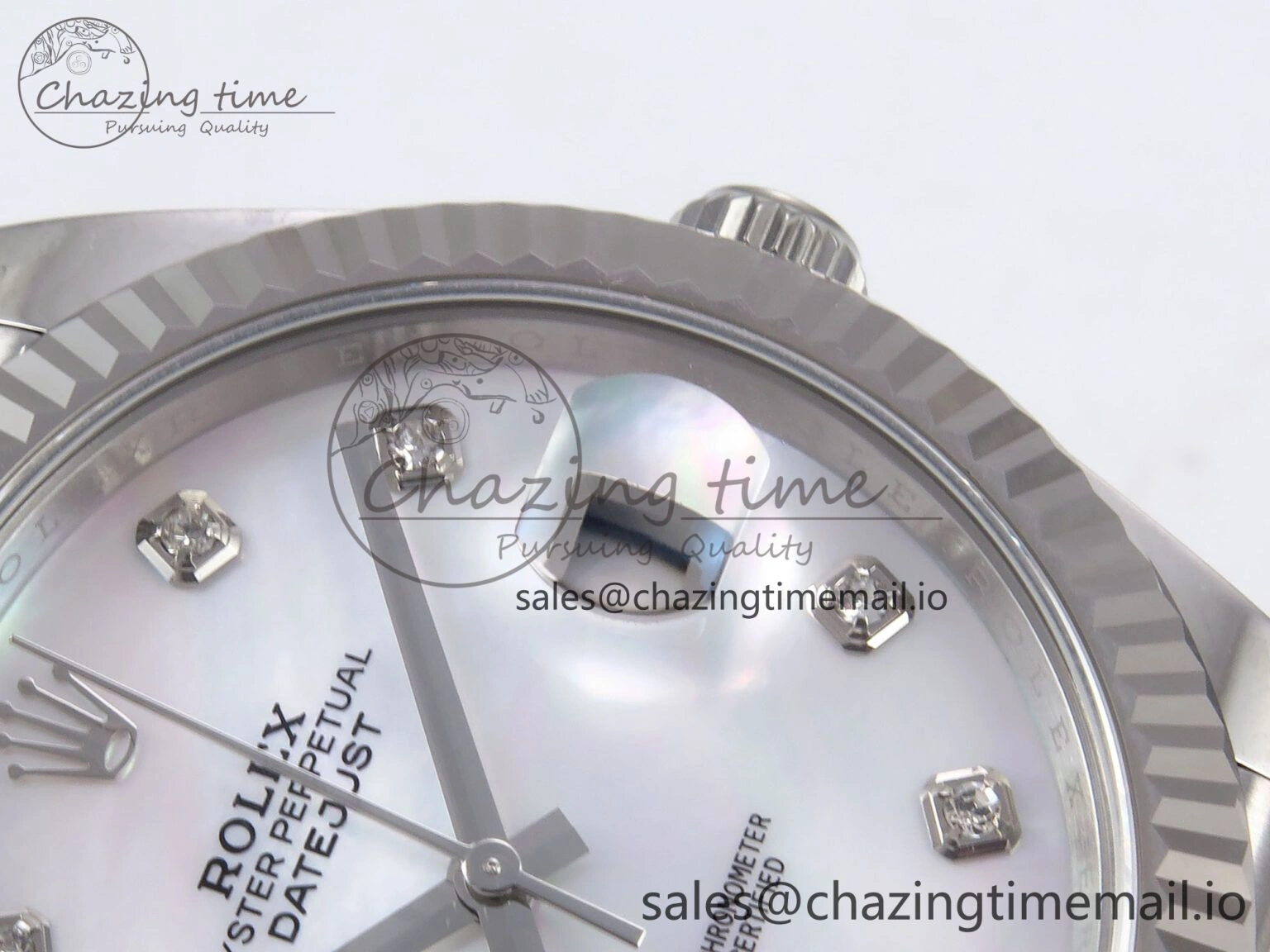DateJust 41 126334 EWEF Best Edition White MOP Dial on Jubilee Bracelet A3235