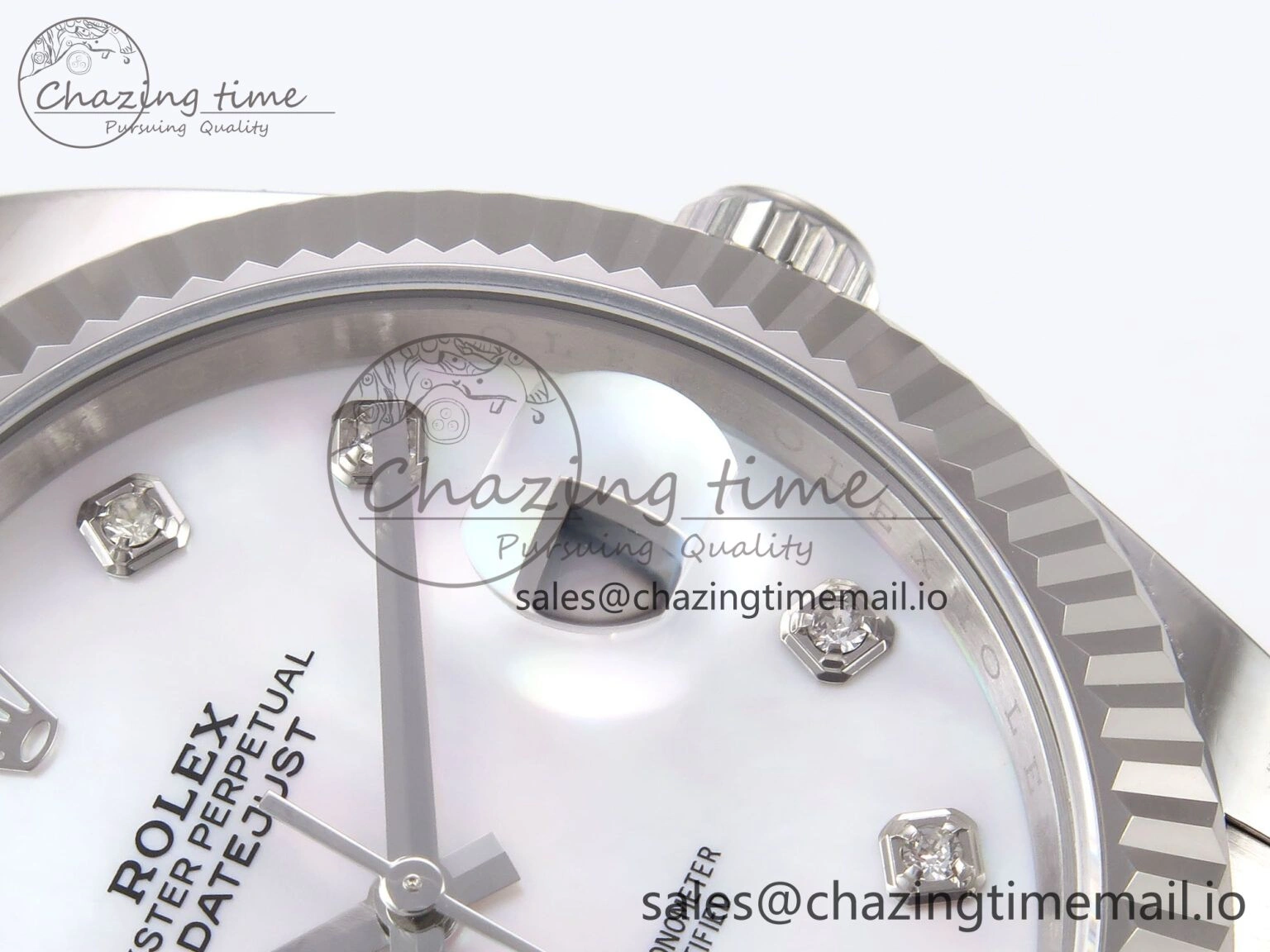 DateJust 41 126334 EWEF Best Edition White MOP Dial on Oyster Bracelet A3235