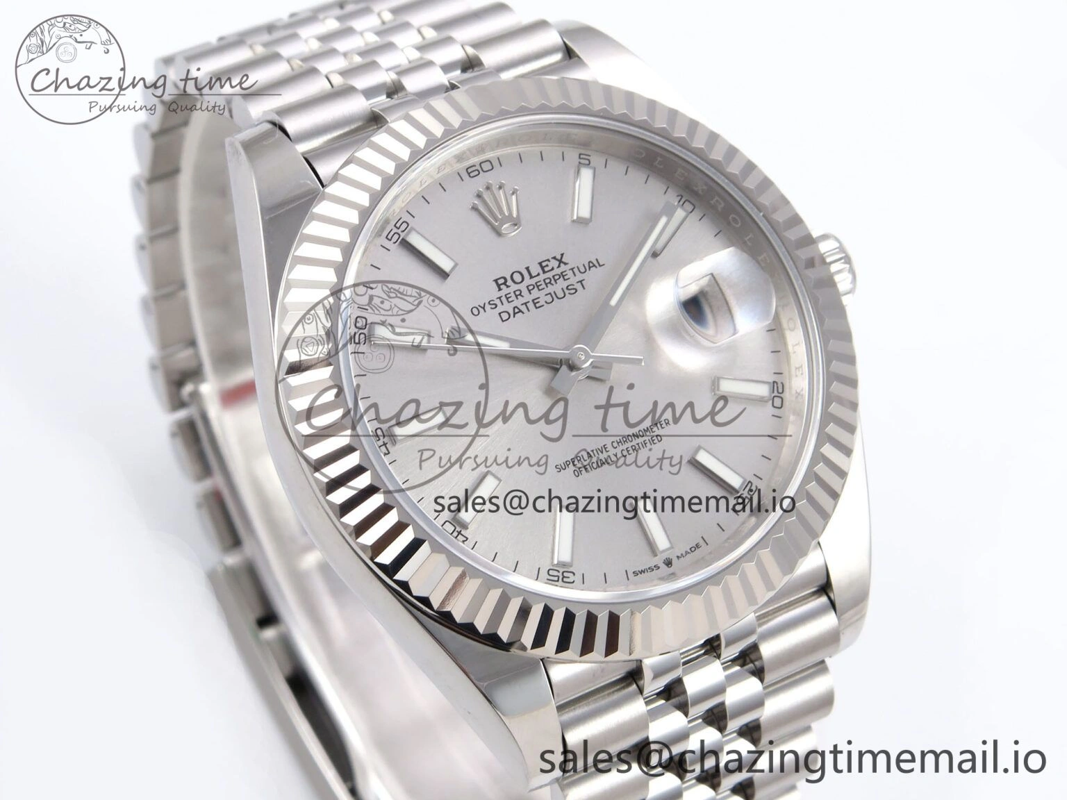 DateJust 41 126334 EWEF Best Edition White Silver Dial on Jubilee Bracelet A3235