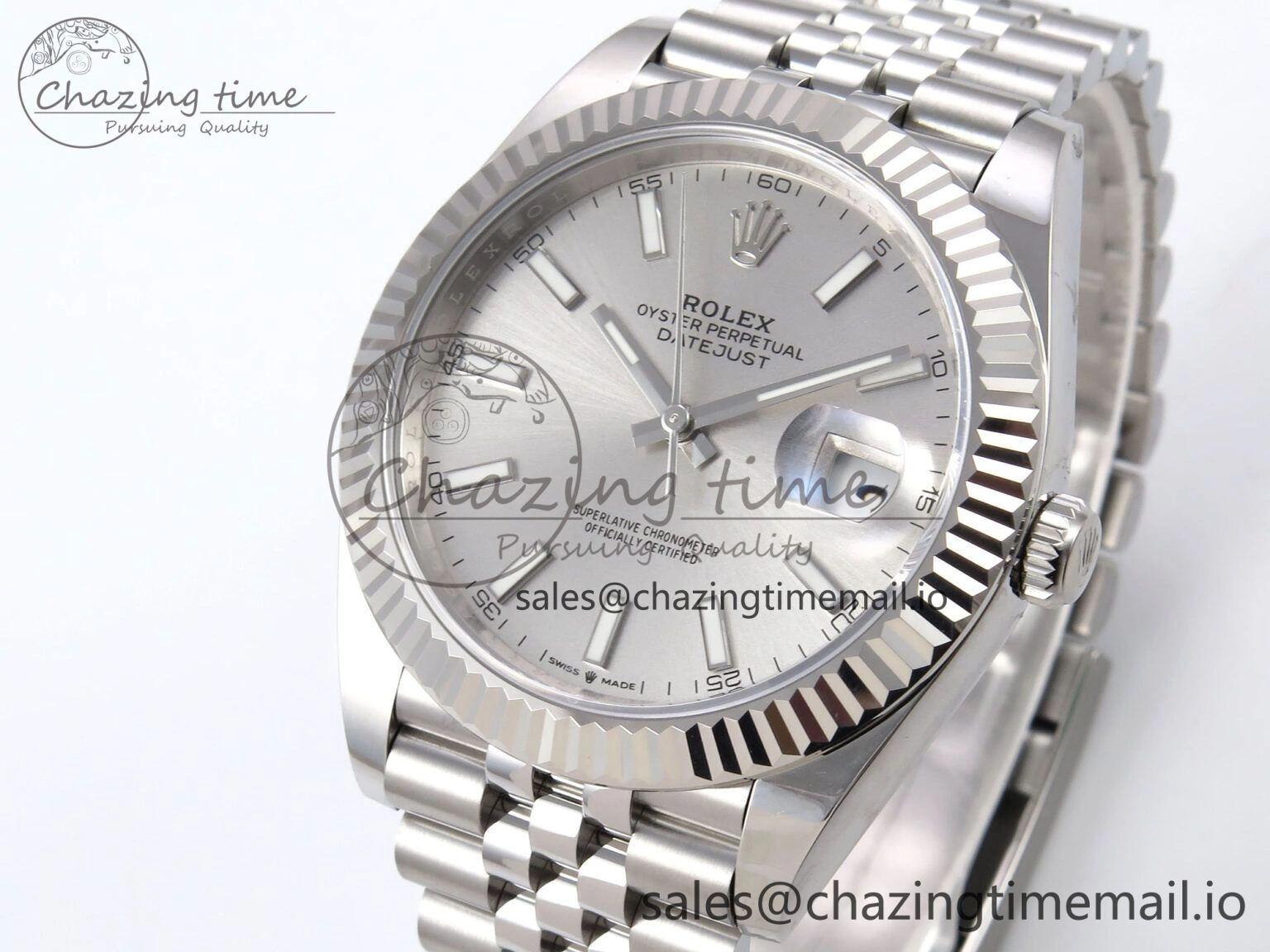 DateJust 41 126334 EWEF Best Edition White Silver Dial on Jubilee Bracelet A3235