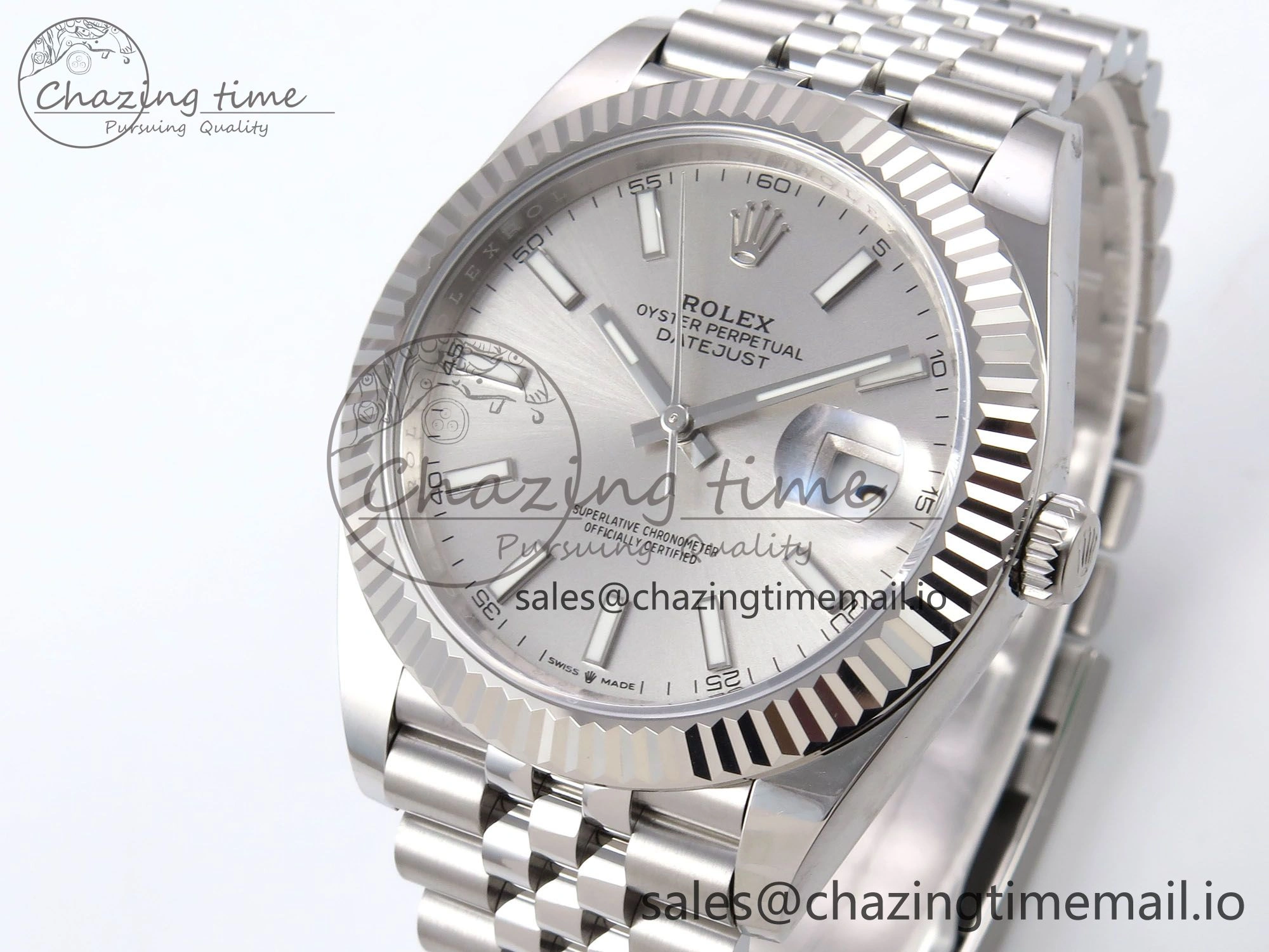 DateJust 41 126334 EWEF Best Edition White Silver Dial on Jubilee Bracelet A3235
