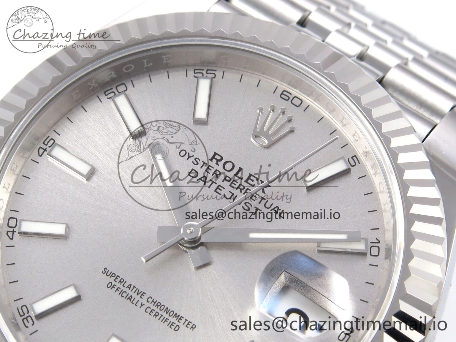 DateJust 41 126334 EWEF Best Edition White Silver Dial on Jubilee Bracelet A3235