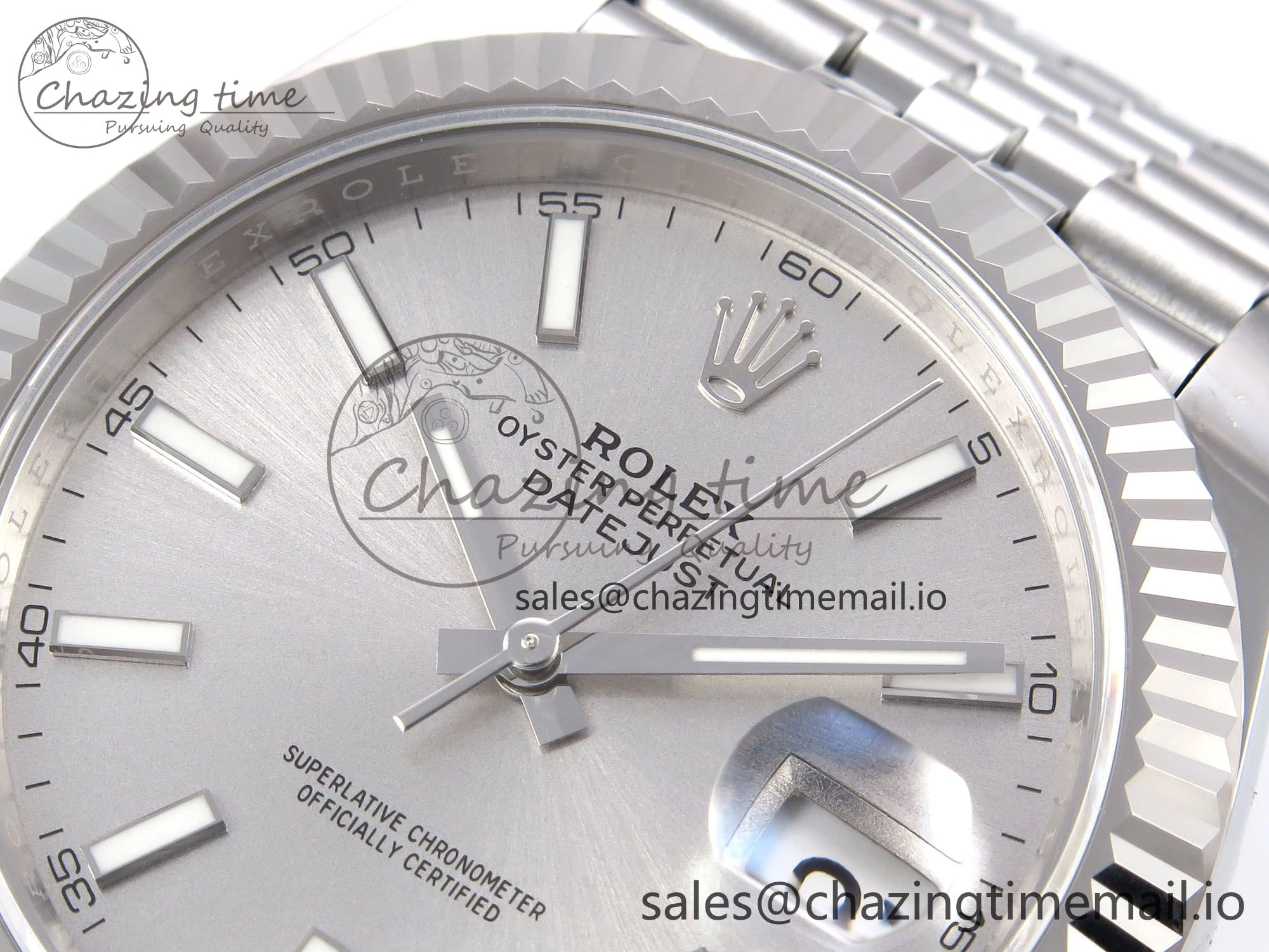 DateJust 41 126334 EWEF Best Edition White Silver Dial on Jubilee Bracelet A3235