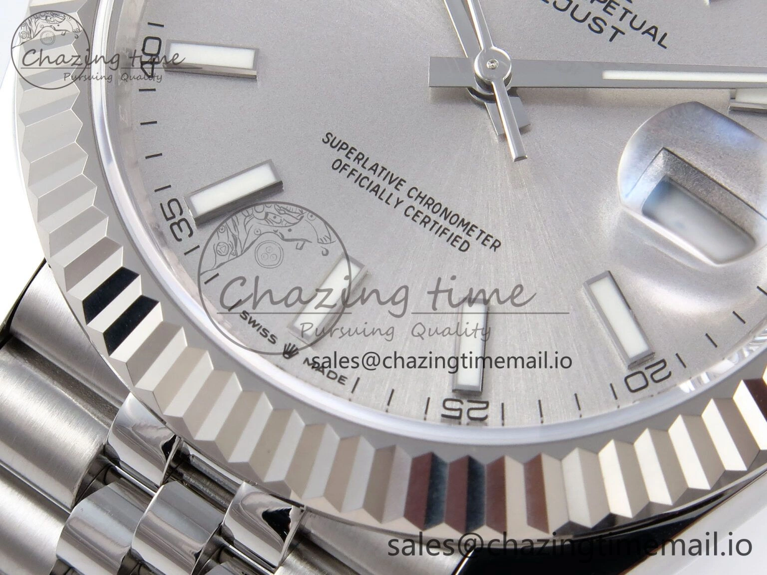 DateJust 41 126334 EWEF Best Edition White Silver Dial on Jubilee Bracelet A3235