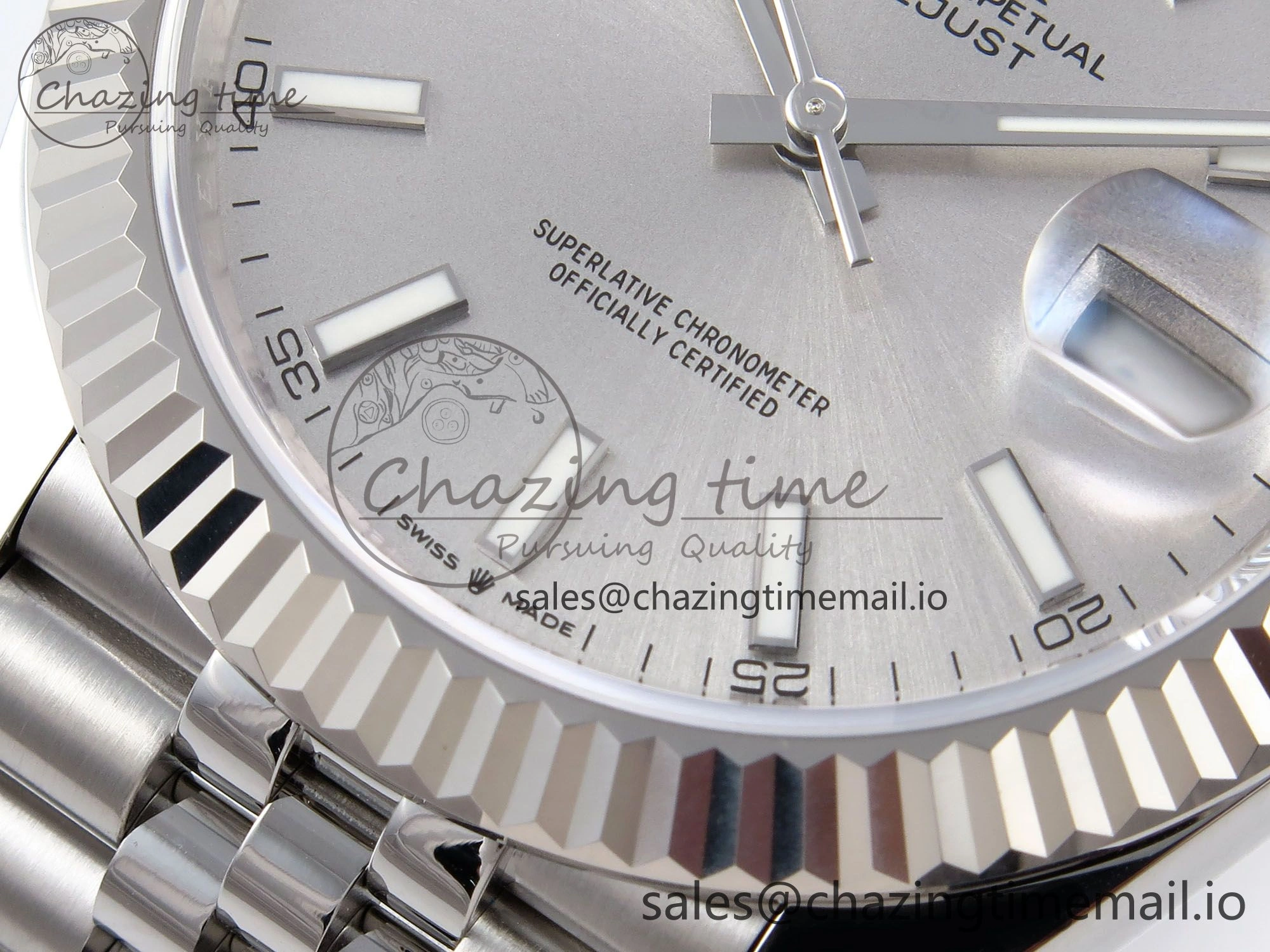DateJust 41 126334 EWEF Best Edition White Silver Dial on Jubilee Bracelet A3235