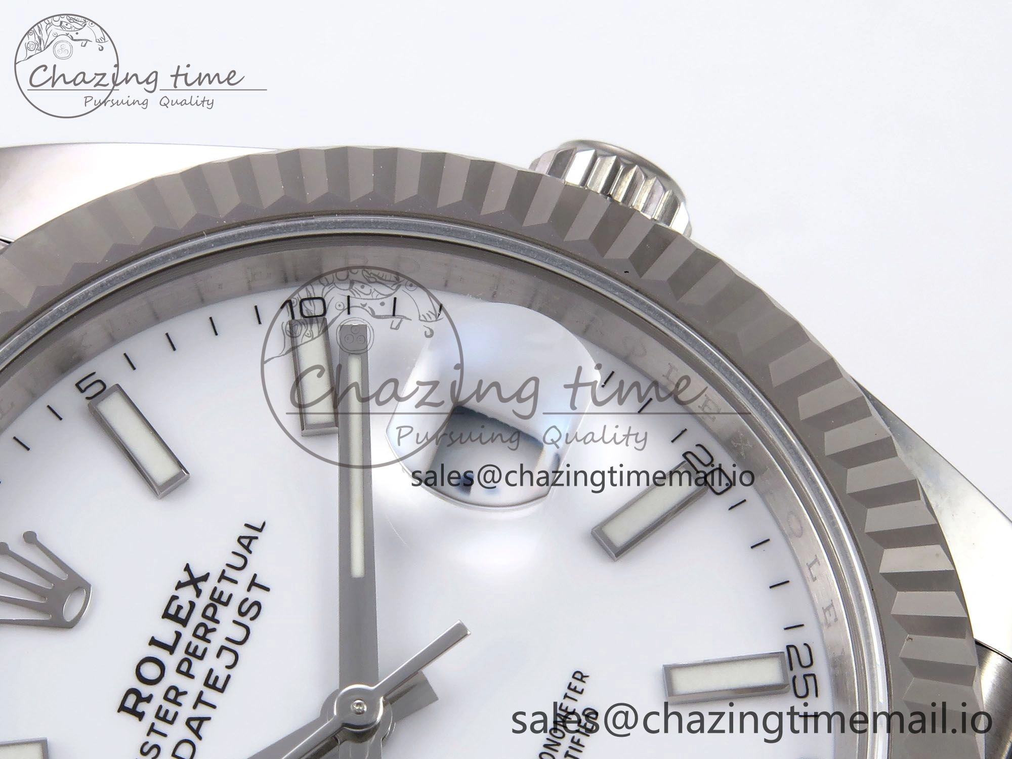 DateJust 41 126334 EWEF Best Edition White Stick Dial on Jubilee Bracelet A3235