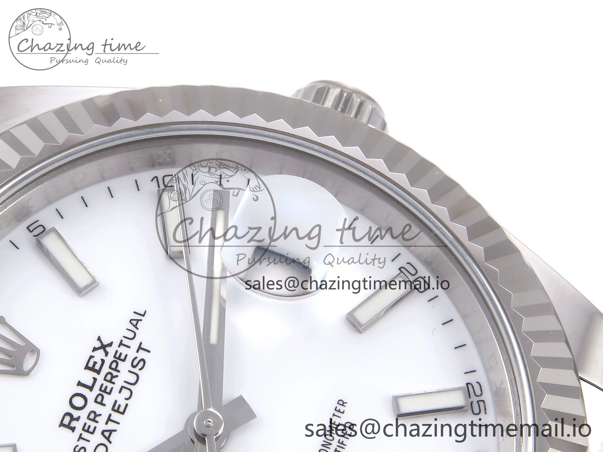 DateJust 41 126334 EWEF Best Edition White Stick Dial on Oyster Bracelet A3235