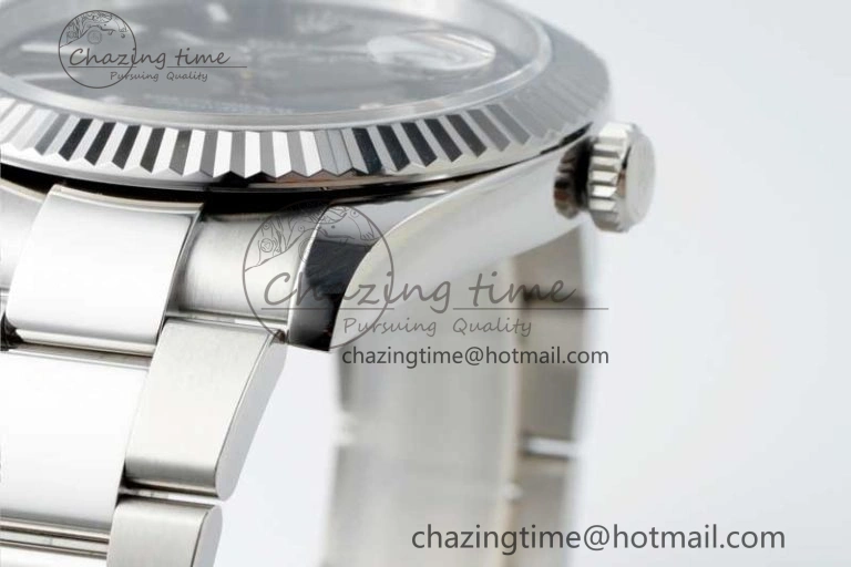 DateJust 41 126334 NTF 1:1 Best Edition 904L Steel Black Stick Dial on Oyster Bracelet VR3235