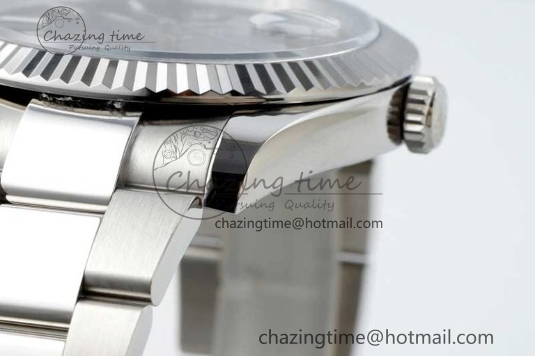 DateJust 41 126334 NTF 1:1 Best Edition 904L Steel Blue Stick Dial on Oyster Bracelet VR3235