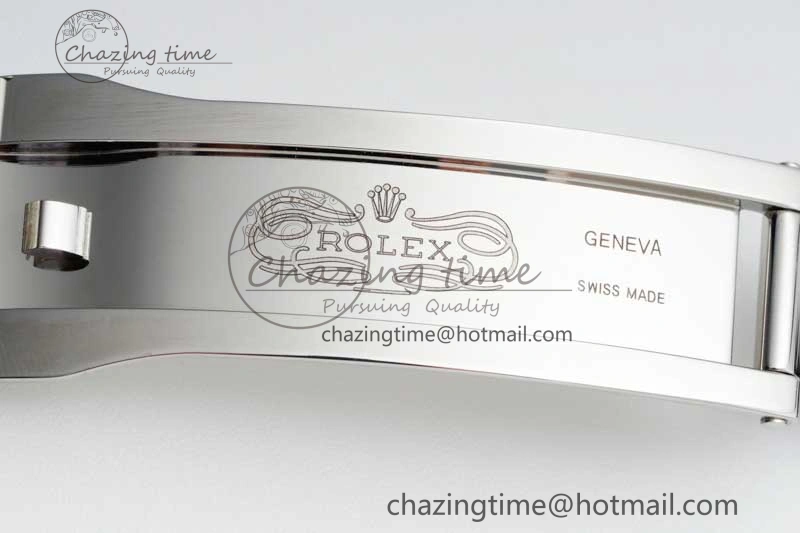 DateJust 41 126334 NTF 1:1 Best Edition 904L Steel Gray Dial Green Roman on Oyster Bracelet VR3235