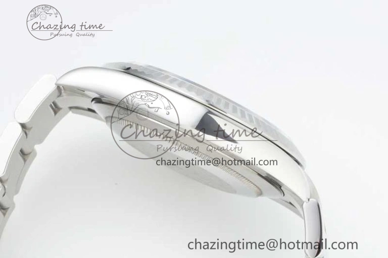 DateJust 41 126334 NTF 1:1 Best Edition 904L Steel Gray Dial Green Roman on Oyster Bracelet VR3235