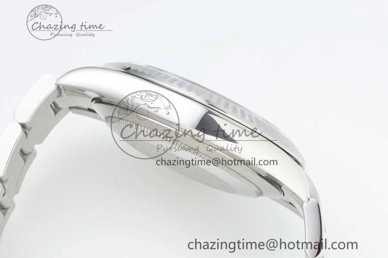 DateJust 41 126334 NTF 1:1 Best Edition 904L Steel Gray Dial Green Roman on Oyster Bracelet VR3235