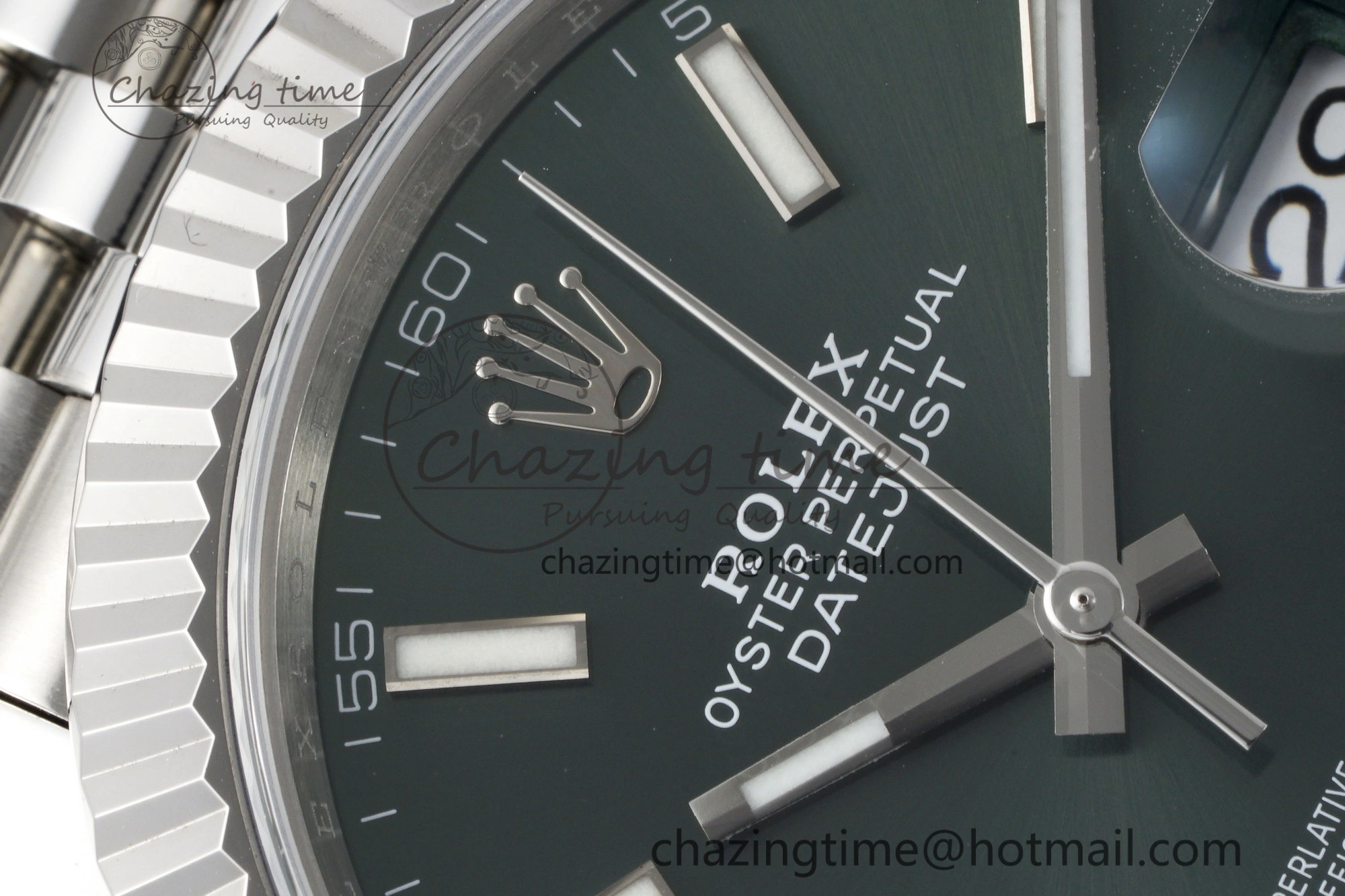 DateJust 41 126334 NTF 1:1 Best Edition 904L Steel Green Stick Dial on Jubilee Bracelet VR3235