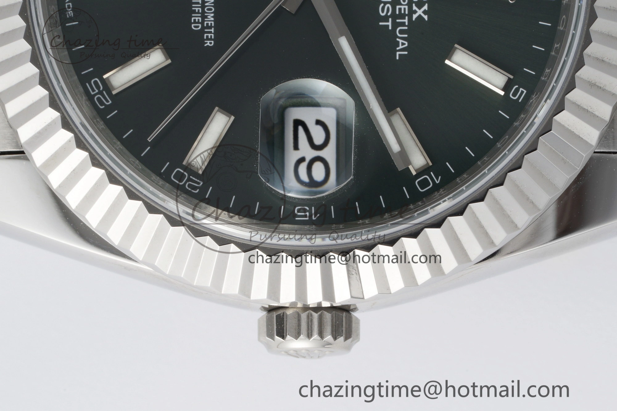 DateJust 41 126334 NTF 1:1 Best Edition 904L Steel Green Stick Dial on Jubilee Bracelet VR3235