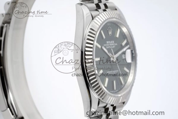DateJust 41 126334 NTF 1:1 Best Edition 904L Steel Green Stick Dial on Jubilee Bracelet VR3235