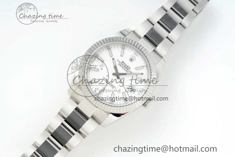 DateJust 41 126334 NTF 1:1 Best Edition 904L Steel White Stick Dial on Oyster Bracelet VR3235