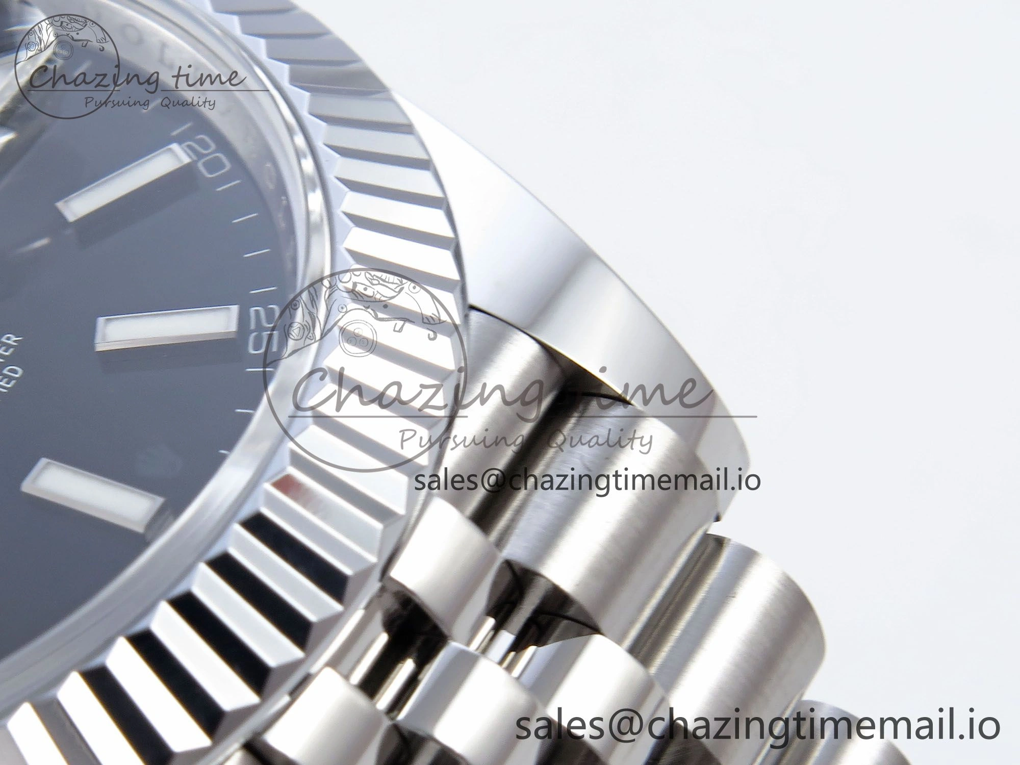 DateJust 41 126334 QF+ 1:1 Best Edition 904L Steel Black Stick Dial on SS Jubilee Bracelet VR3235