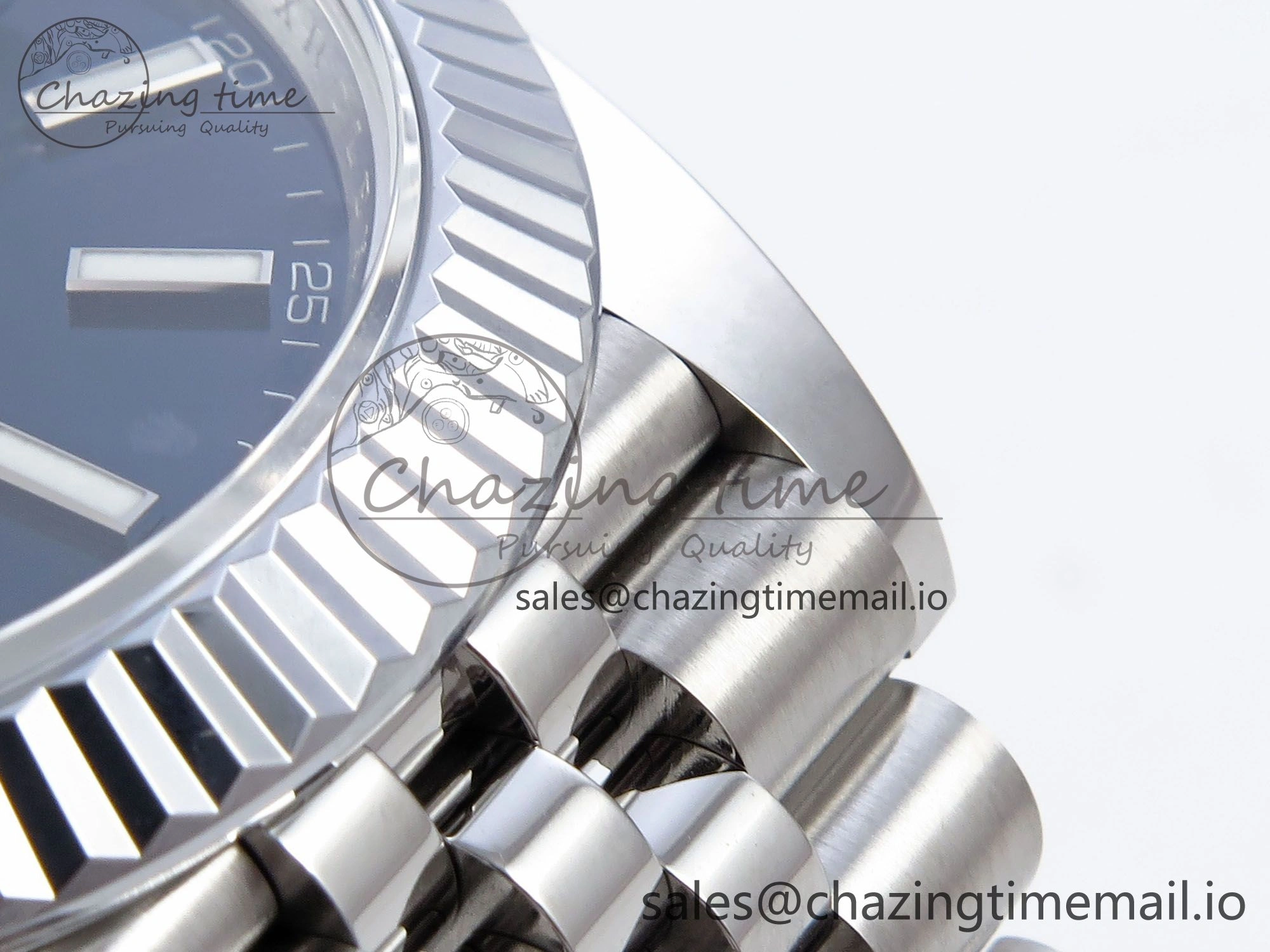DateJust 41 126334 QF+ 1:1 Best Edition 904L Steel Blue Stick Dial on SS Jubilee Bracelet VR3235