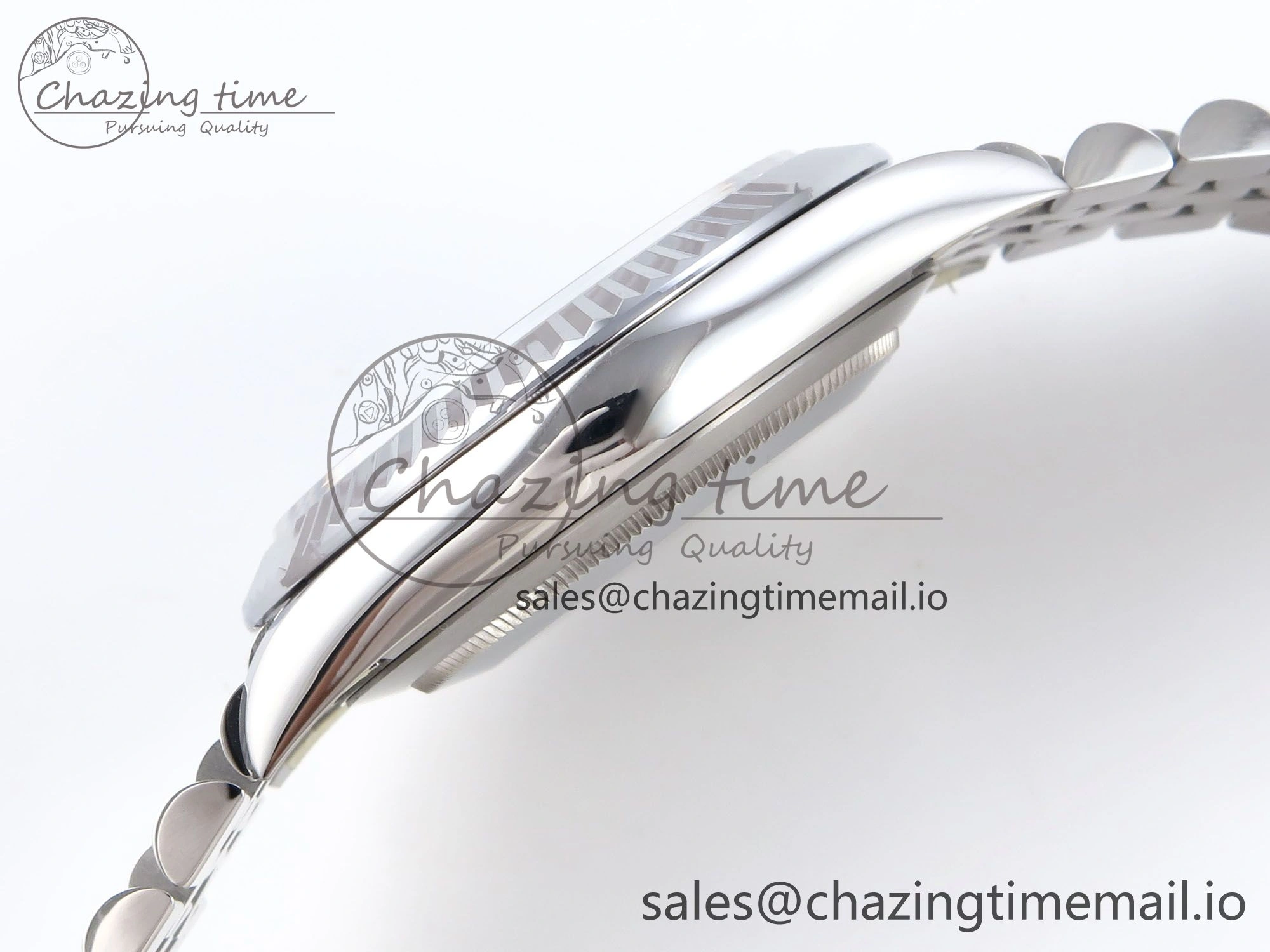 DateJust 41 126334 QF+ 1:1 Best Edition 904L Steel Green Textured Stick Dial on SS Jubilee Bracelet VR3235