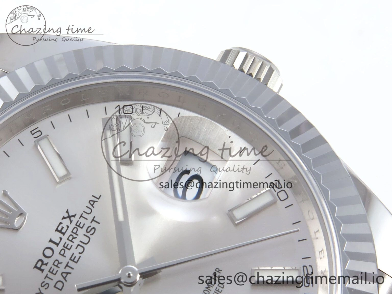 DateJust 41 126334 QF+ 1:1 Best Edition 904L Steel Silver Stick Dial on SS Jubilee Bracelet VR3235