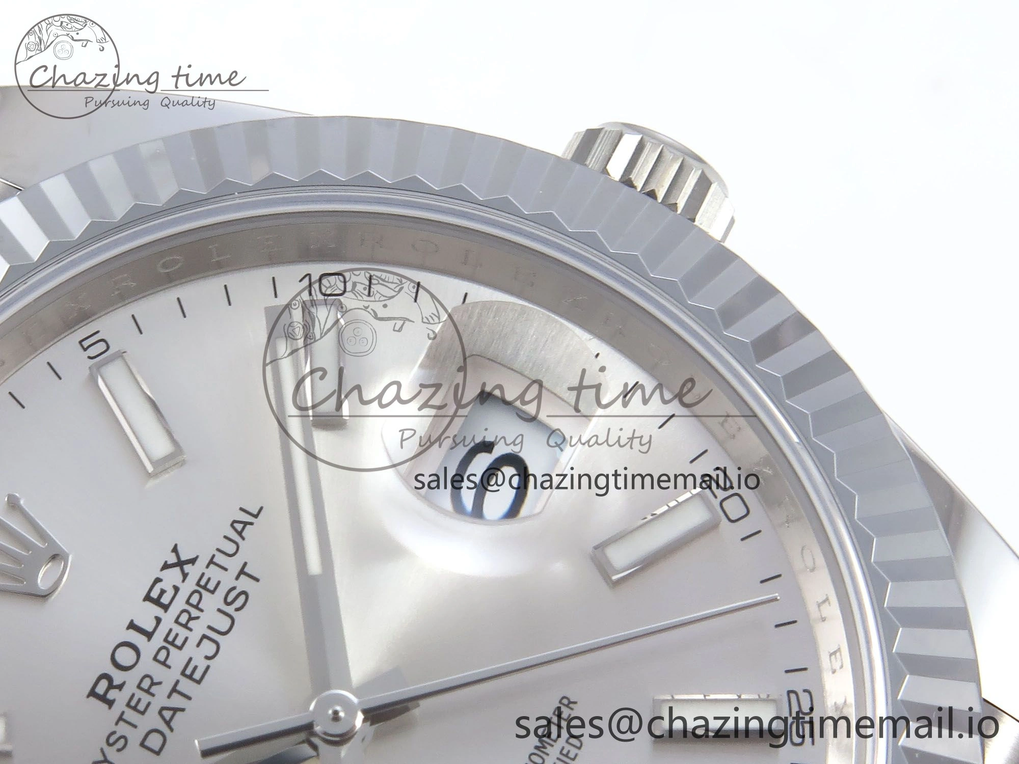 DateJust 41 126334 QF+ 1:1 Best Edition 904L Steel Silver Stick Dial on SS Jubilee Bracelet VR3235