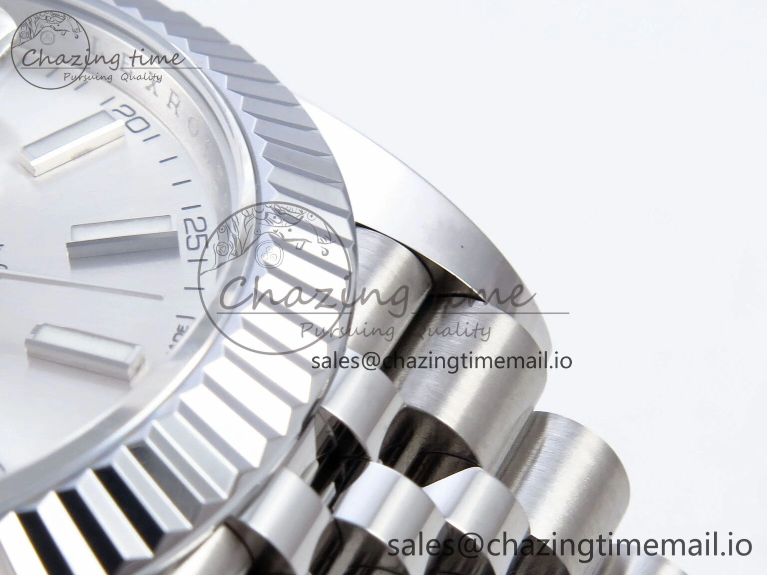 DateJust 41 126334 QF+ 1:1 Best Edition 904L Steel Silver Stick Dial on SS Jubilee Bracelet VR3235