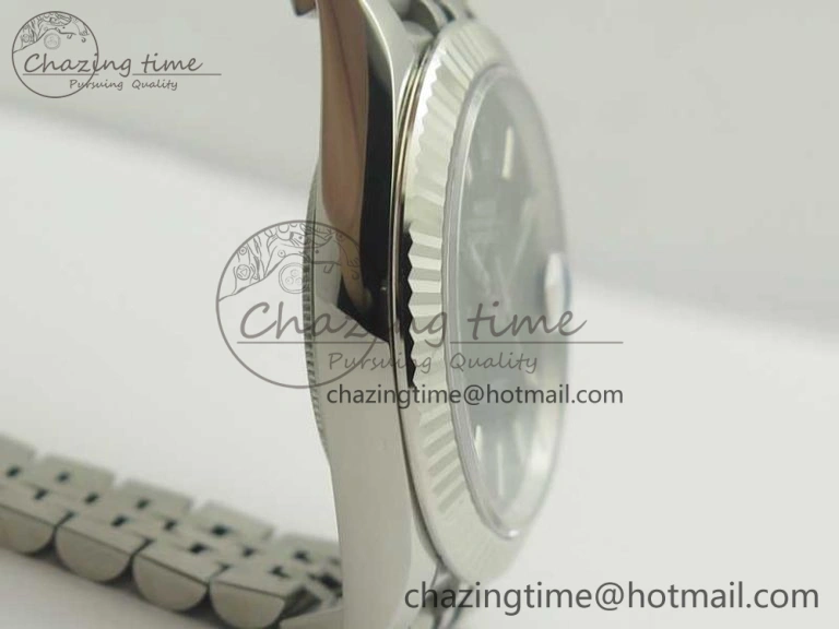 DateJust 41 126334 SS REF 1:1 Best Edition Black Dial Stick Markers on Jubilee Bracelet A3235 Clone V2
