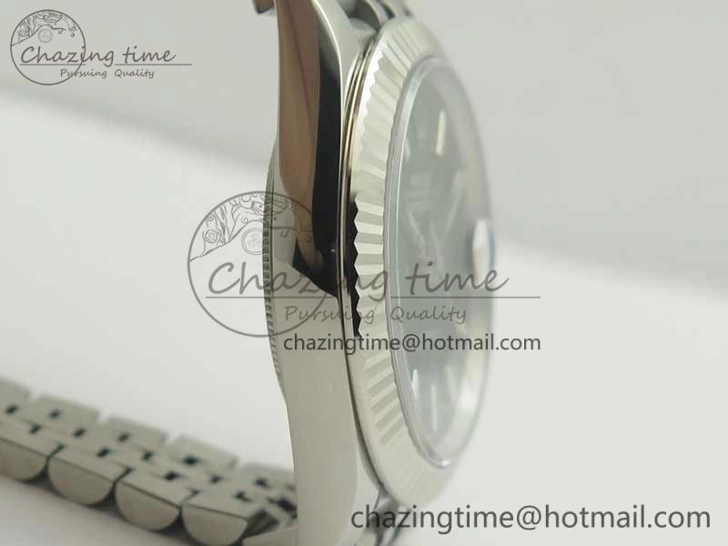DateJust 41 126334 SS REF 1:1 Best Edition Black Dial Stick Markers on Jubilee Bracelet A3235 Clone V2