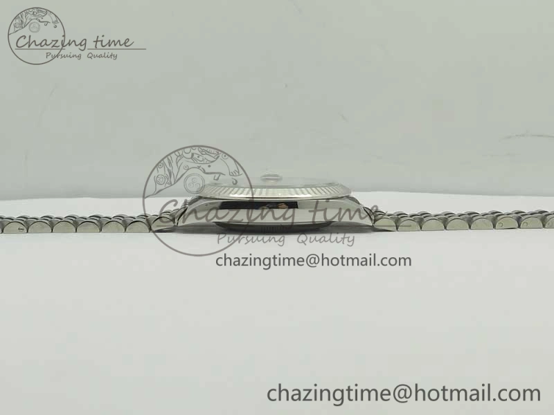 DateJust 41 126334 SS REF 1:1 Best Edition Black Dial Stick Markers on Jubilee Bracelet A3235 Clone V2