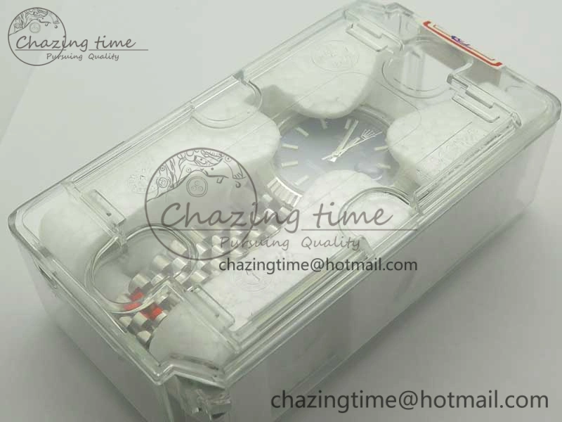 DateJust 41 126334 SS REF 1:1 Best Edition Blue Dial Stick Markers on Jubilee Bracelet A3235 Clone V2