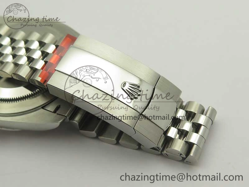 DateJust 41 126334 SS REF 1:1 Best Edition Grape Dial Stick Markers on Jubilee Bracelet A3235 Clone V2