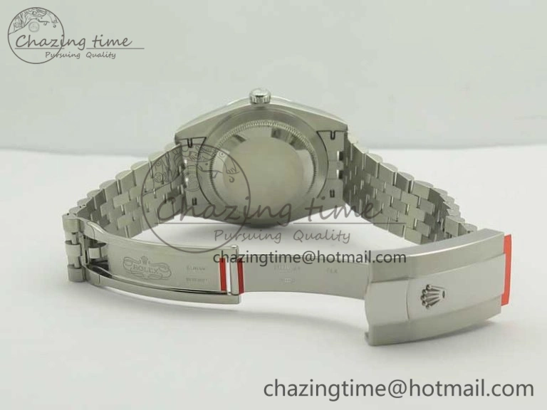 DateJust 41 126334 SS REF 1:1 Best Edition Grape Dial Stick Markers on Jubilee Bracelet A3235 Clone V2