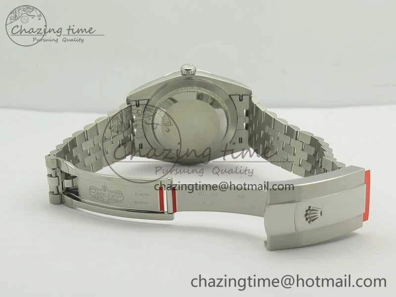 DateJust 41 126334 SS REF 1:1 Best Edition Grape Dial Stick Markers on Jubilee Bracelet A3235 Clone V2