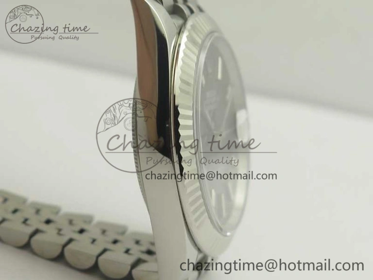 DateJust 41 126334 SS REF 1:1 Best Edition Grape Dial Stick Markers on Jubilee Bracelet A3235 Clone V2