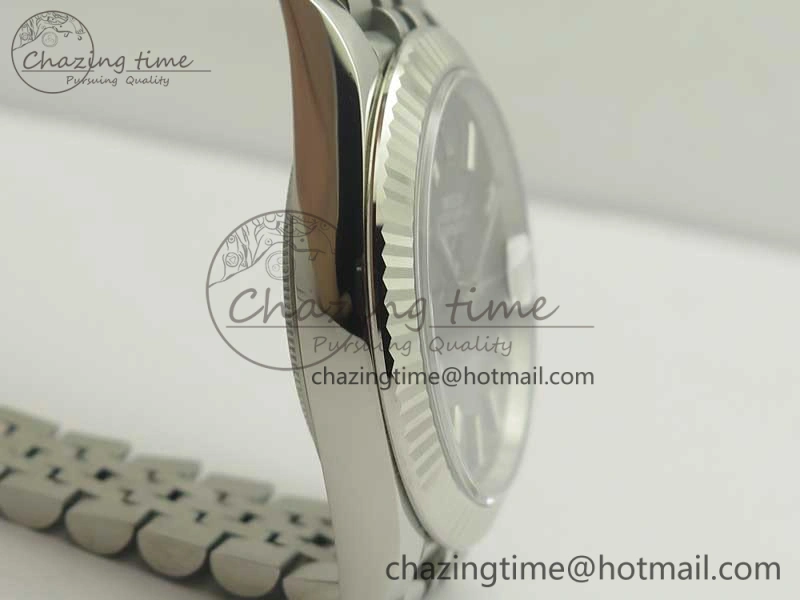 DateJust 41 126334 SS REF 1:1 Best Edition Grape Dial Stick Markers on Jubilee Bracelet A3235 Clone V2