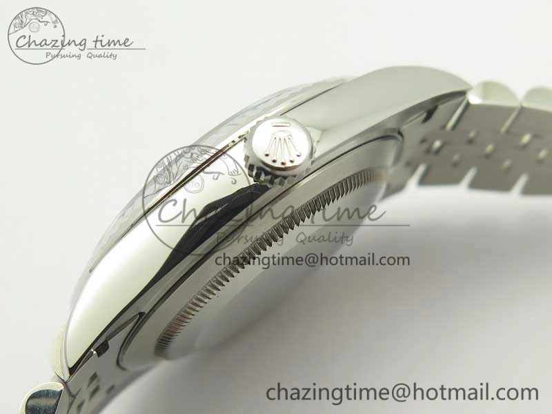 DateJust 41 126334 SS REF 1:1 Best Edition Grape Dial Stick Markers on Jubilee Bracelet A3235 Clone V2