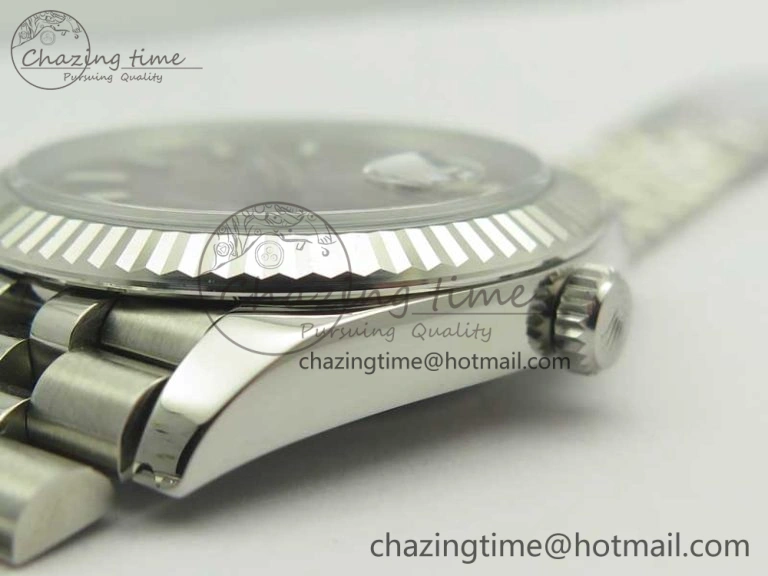 DateJust 41 126334 SS REF 1:1 Best Edition Grape Dial Stick Markers on Jubilee Bracelet A3235 Clone V2