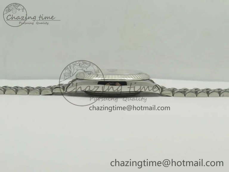 DateJust 41 126334 SS REF 1:1 Best Edition Grape Dial Stick Markers on Jubilee Bracelet A3235 Clone V2
