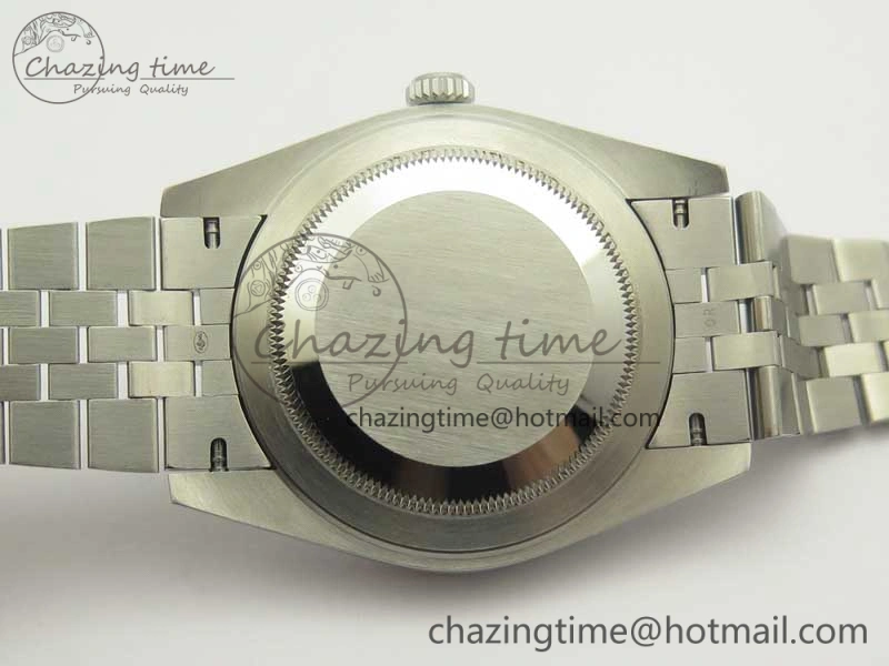 DateJust 41 126334 SS REF 1:1 Best Edition Grape Dial Stick Markers on Jubilee Bracelet A3235 Clone V2
