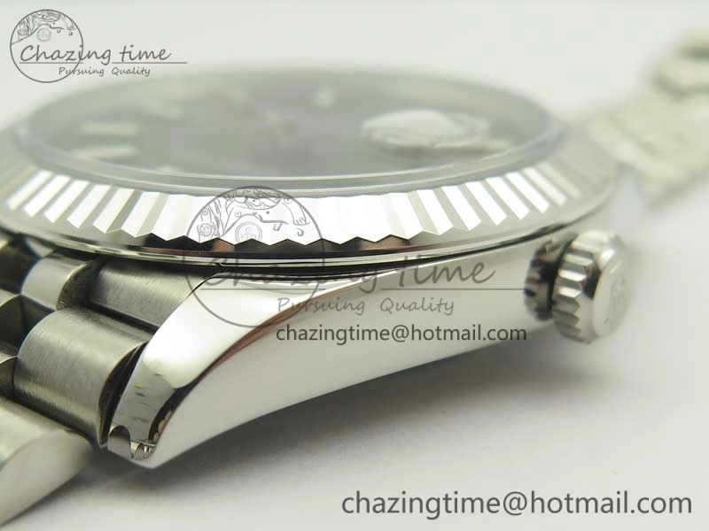 DateJust 41 126334 SS REF 1:1 Best Edition Gray Dial Stick Markers on Jubilee Bracelet A3235 Clone V2