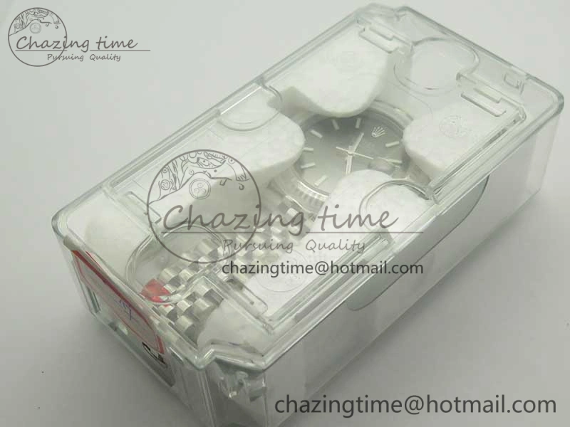 DateJust 41 126334 SS REF 1:1 Best Edition Gray Dial Stick Markers on Jubilee Bracelet A3235 Clone V2