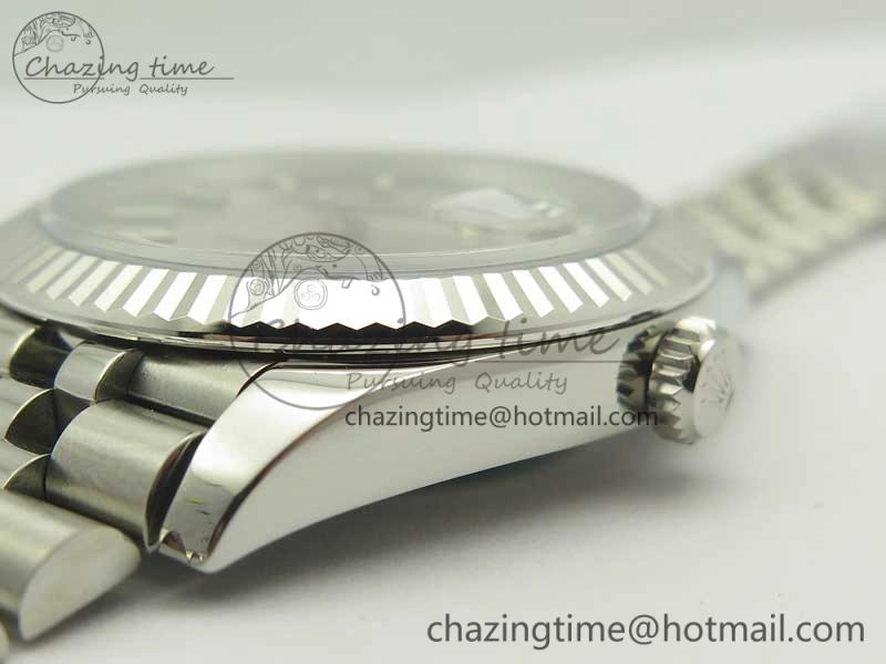 DateJust 41 126334 SS REF 1:1 Best Edition Silver Dial Stick Markers on Jubilee Bracelet A3235 Clone V2