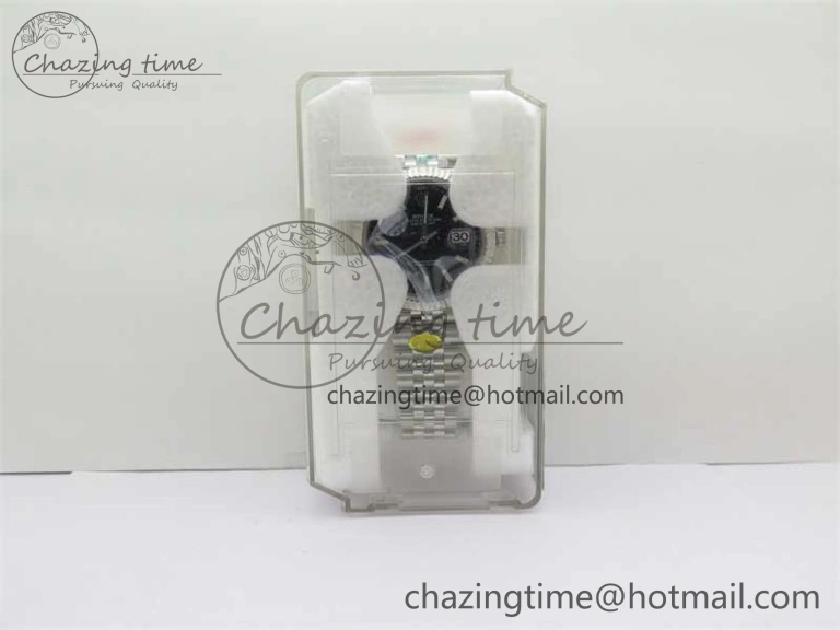 DateJust 41 126334 ZF 1:1 Best Edition 904L Steel Black Dial Stick Marker on Jubilee Bracelet A2824