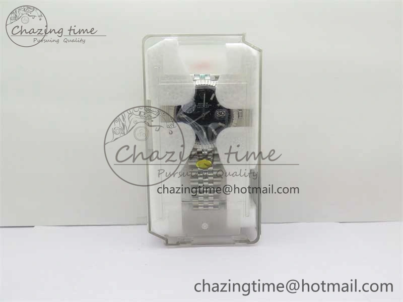 DateJust 41 126334 ZF 1:1 Best Edition 904L Steel Black Dial Stick Marker on Jubilee Bracelet A2824