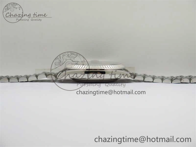 DateJust 41 126334 ZF 1:1 Best Edition 904L Steel Black Dial Stick Marker on Jubilee Bracelet A2824