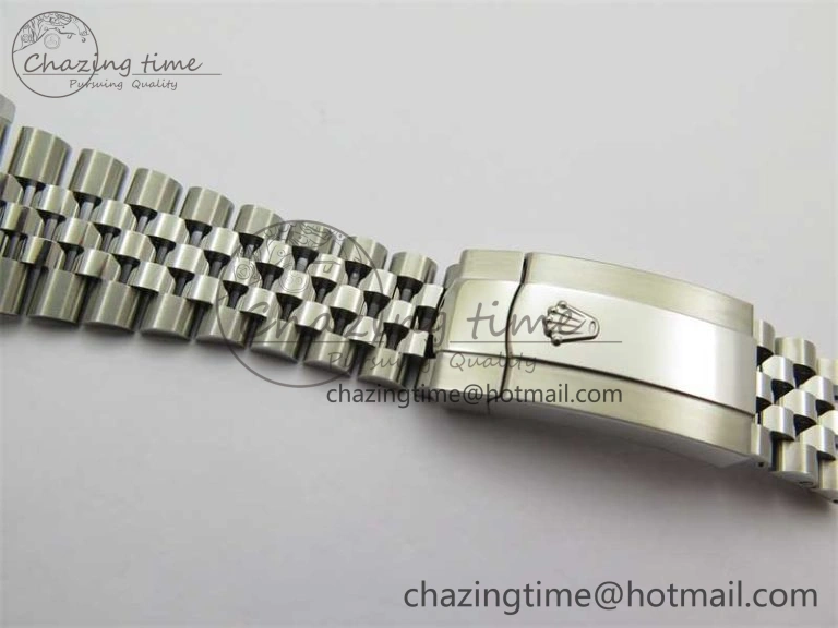 DateJust 41 126334 ZF 1:1 Best Edition 904L Steel Blue Dial Stick Marker on Jubilee Bracelet A2824