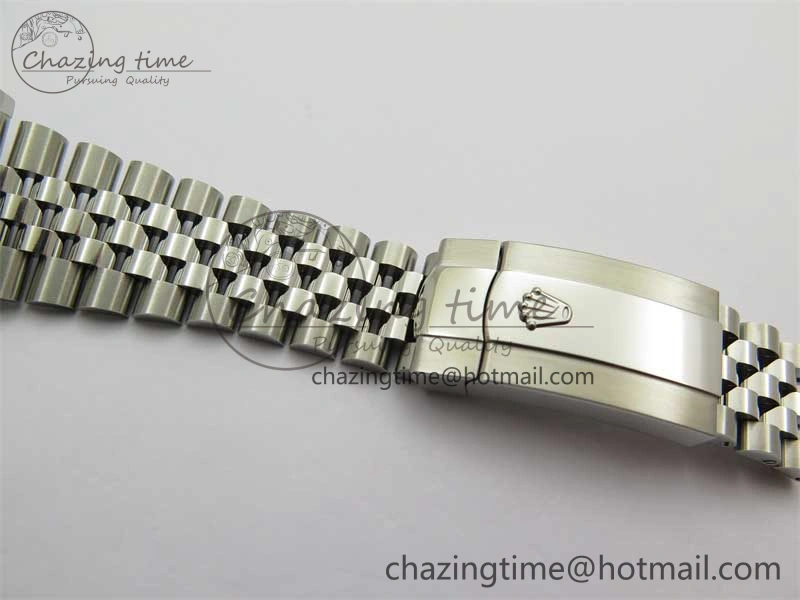 DateJust 41 126334 ZF 1:1 Best Edition 904L Steel Blue Dial Stick Marker on Jubilee Bracelet A2824